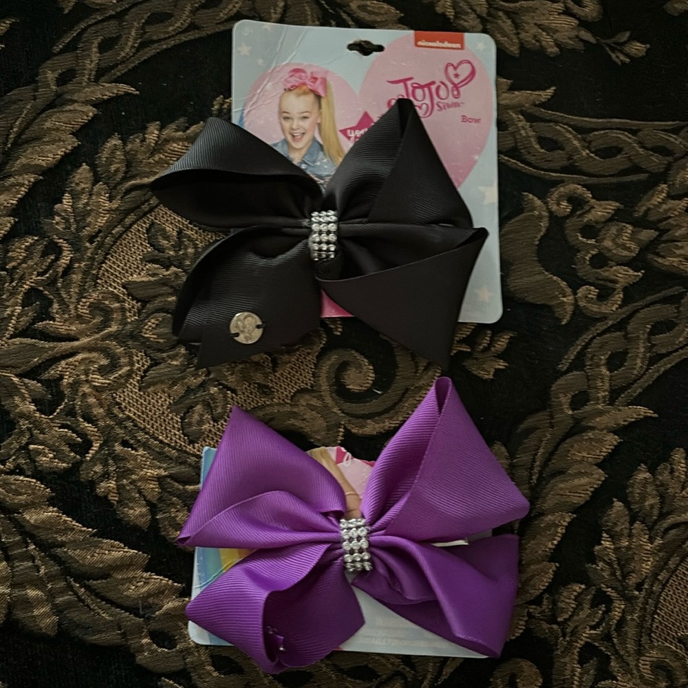 NWT Bundle Of Two Nickelodeon Jo Siwa Bow Collection Girls Cheer Hair Bows